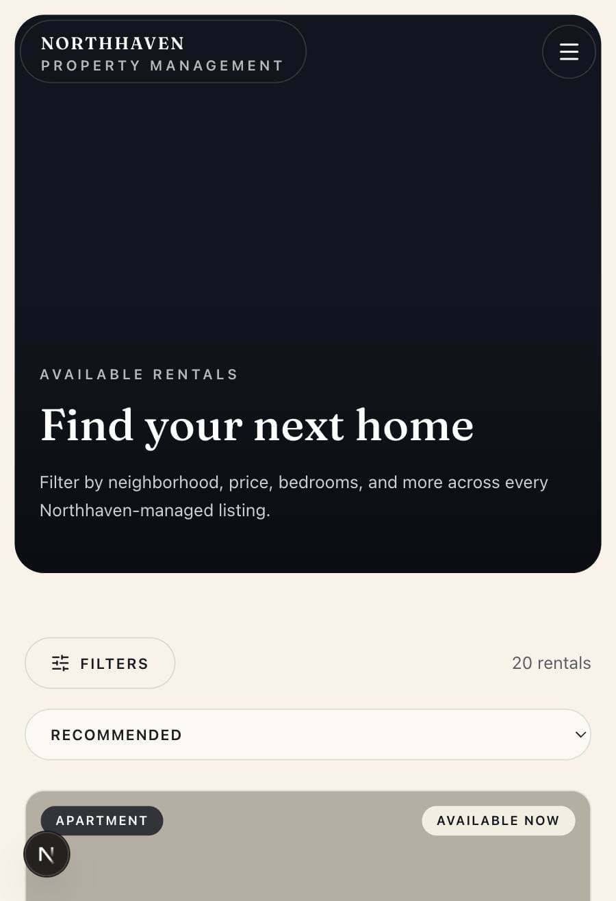 Northhaven mobile rentals browser